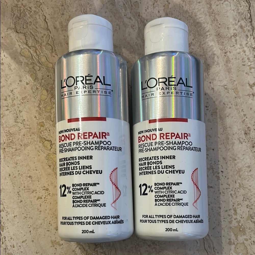 NEW bundle of Two L'Oreal Bond Repair Pre-Shampoo